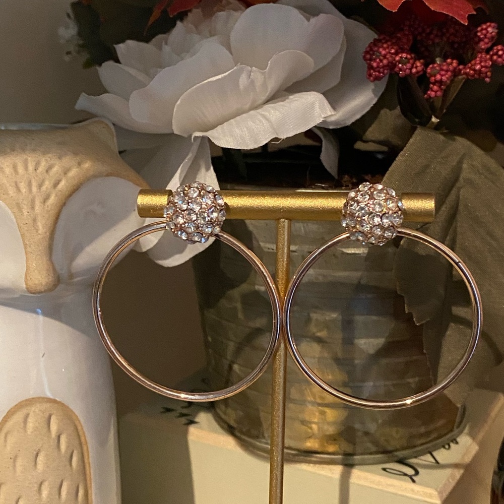 🆑Rose Gold Hoop Earrings